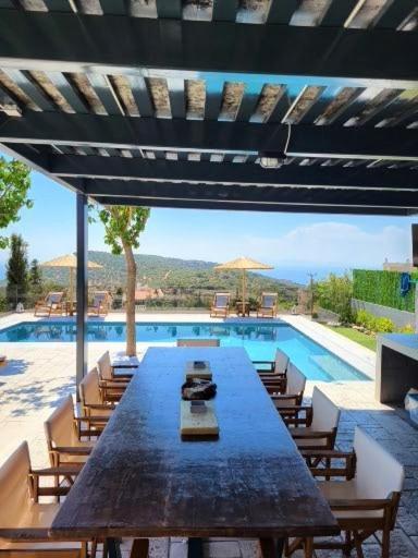 "Stergiou Luxury Apartment 2Nd Floor" Με Κοινη Πισινα Saronida Exterior foto